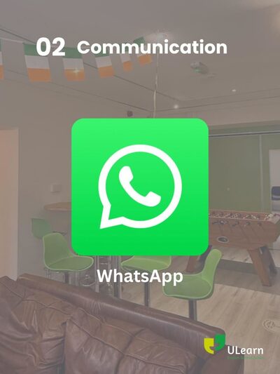 Communication app: WhatsApp